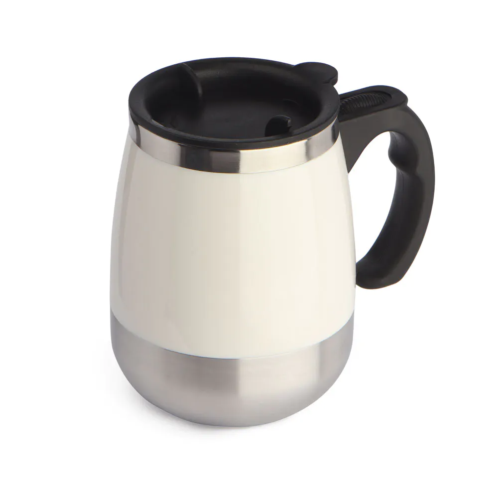 Caneca plástica mixer em inox 400ml - Imagem 2