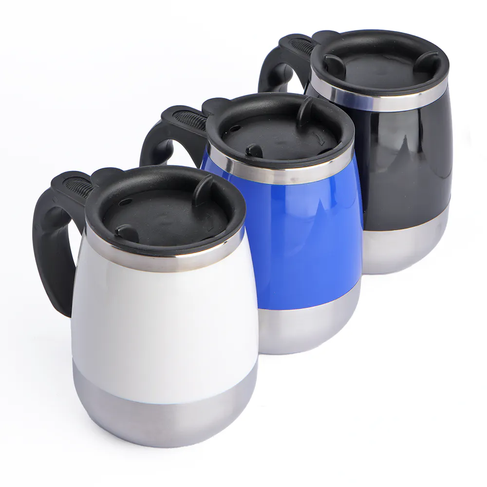 Caneca plástica mixer em inox 400ml