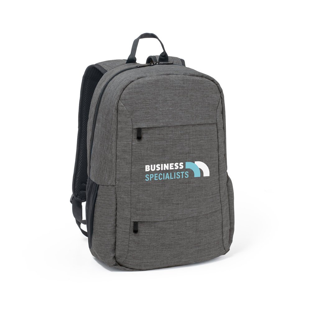 BUSINESS. Mochila para notebook 15.6" em poliéster reciclado 300D 18 L