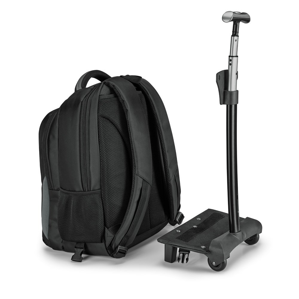 MIAMI. Mochila trolley para notebook 17'' em Nylon 999 impermeável com 2 rodas e sistema de proteção integrado 30 L - Imagem 3