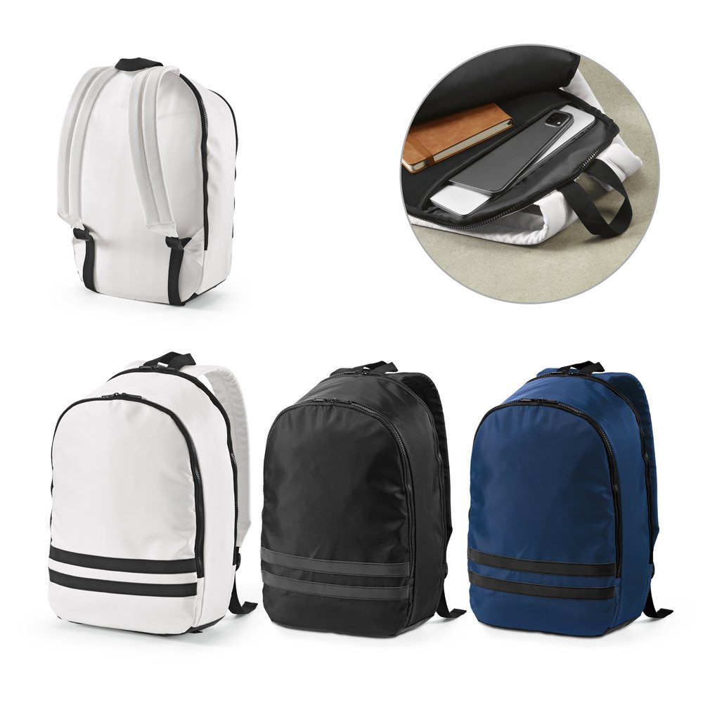 MANCHESTER NOTE. Mochila em poliéster reciclado 290T 3 sarja com compartimento para notebook 15" 18 L - Imagem 8